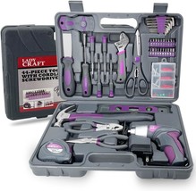44Pcs 4V Cordless Screwdriver Tool Kit Set Pink Color Tools Lady Tools K... - $898.67 MXN