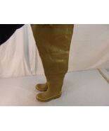 Adult Men&#39;s Dave Cook Stream Wing Fly Fishing Waders Tan Steel Shank Kor... - $25.11