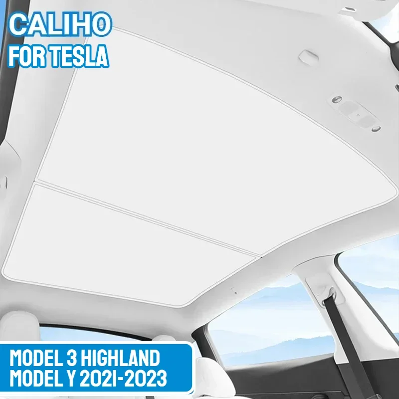 Sunshades For Tesla Model 3 Sunroof Highland 2024 Model Y 2021-23 Ice Cloth - £36.30 GBP+