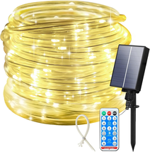 Solar Rope Lights Outdoor, 66FT 200LED Christmas Fairy Light with Remote, - €35,48 EUR