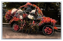 Decorated Auto Rose Festival Portland OR Oregon UNP DB Postcard W10 - £3.84 GBP