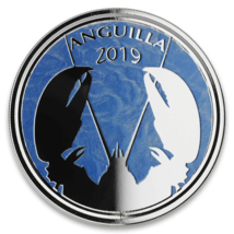 1 Oz Silver Coin 2019 EC8 Anguilla $2 Scottsdale Mint Color Proof - Lobster - £100.96 GBP