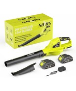 Soyus Leaf Blower, 21V Leaf Blower Cordless With 2X2.0Ah Battery And, Green - $77.97