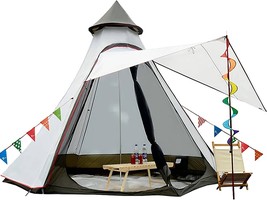 12&#39;x10&#39;x8&#39;Dome Camping Tent 5-6 Person 4 Season Double Layers Waterproof Anti-UV - £172.65 GBP