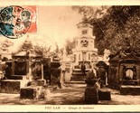 1910s Postcard Vietnam Phu Lam w Indochine 6 &amp; 1/5 Cent Stamp Groupe De ... - £23.42 GBP