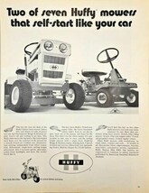HUFFY-Lawn Mowers-Huffy Mini Bike-Grass Groomer 1971 Vintage Print Ad - $218.76 MXN