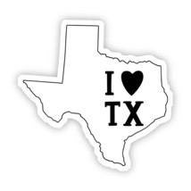 I Love Texas Sticker - $74.18 MXN