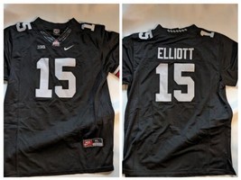 Nike Ezekiel Elliot 15 Ohio State Buckeyes Football Jersey Black Out Men XL NEW - £90.97 GBP