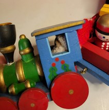 Enesco wooden Vintage Christmas Train in Original Box image 2