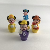 Disney Mickey Mouse PVC Figures Police Farmer Finger Puppet Lot Vintage ... - $29.65