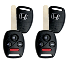 SET OF 2 Remote Key Fob for Honda Accord 2003 2004 2005 2006 2007 OUCG8D... - £26.14 GBP