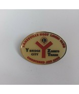 Vintage Lions Club Zanesville Host Bridge City Zane&#39;s Trace Lapel Hat Pin - £4.11 GBP