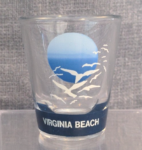 Vintage Virginia Beach Clear Shot Glass - Collectible Souvenir - Virginia - £5.94 GBP