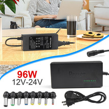 96W Universal Charger Adapter 12-24V Adjustable Power Supply For Notebook Laptop - £22.13 GBP
