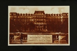 Vintage Real Photo Postcard RPPC League of Nations WOODROW WILSON Geneva - $9.66