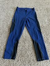 Nike Pro Women&#39;s Training Leggings Cropped Blue Black Size Medium Hypercool - €8,55 EUR