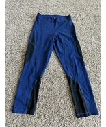 Nike Pro Women&#39;s Training Leggings Cropped Blue Black Size Medium Hypercool - €8,55 EUR