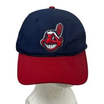 Cleveland Indians Baseball Cap Team MLB Old Logo Chief Wahoo Adjustable Red Blue - £29.47 GBP