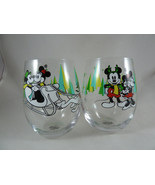 Disney Mickey Minnie Mouse &amp; Pluto Christmas Drinking Glasses Unused - $18.98 CAD