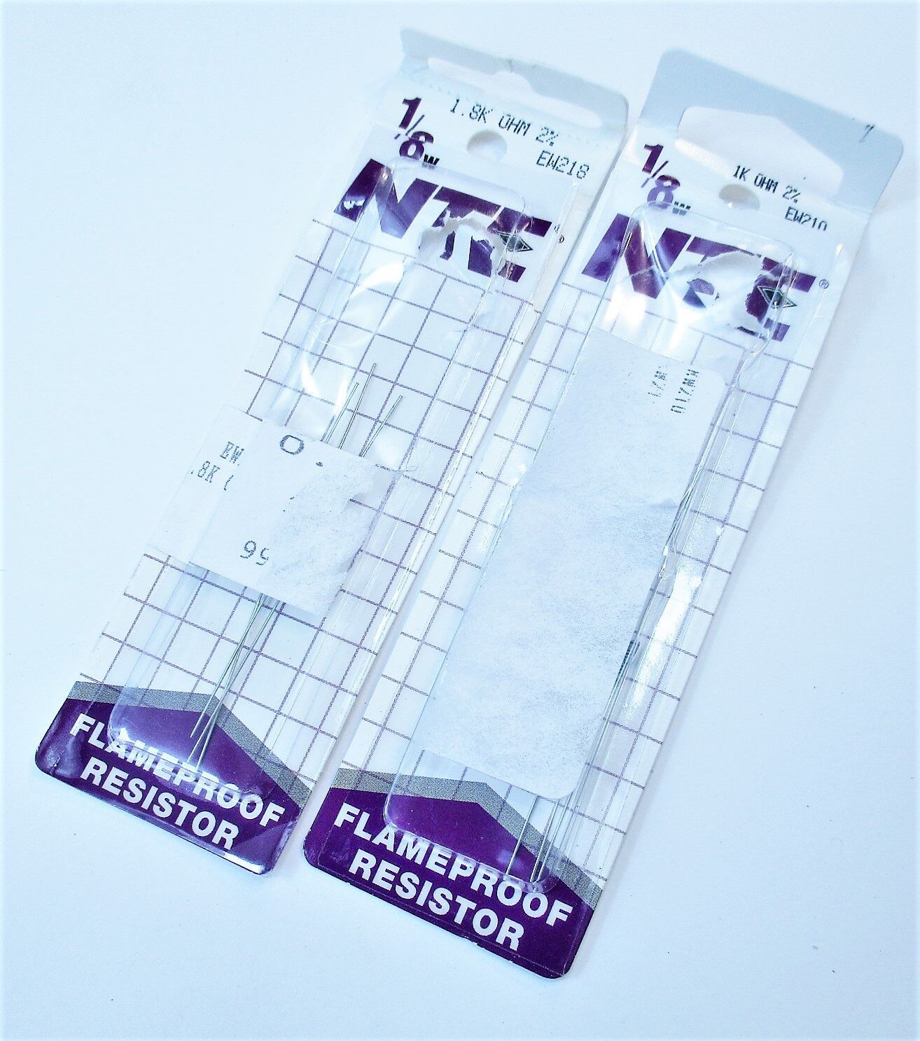 NTE Electronics EW210 Flameproof Resistors Qty 7 New 1/8W, 1.8K OHM, 2% - $8.73