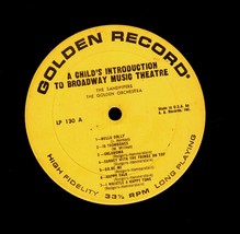 Golden Records 33 rpm lp - A Child&#39;s Intro to Broadway/Instruments of Orchester - £3.55 GBP