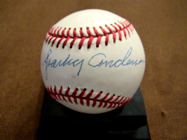 Sparky Anderson Wsc Cinn Reds Tigers Hof Manager Signed Auto Oml Baseball Jsa - £193.30 GBP
