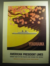 1958 American President Lines Advertisement - Yokohama - £14.72 GBP