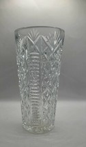 Waterford Clare Pattern 8&quot; Tall Pineapple &amp; Diamond Cut Crystal Flower Vase - £112.17 GBP