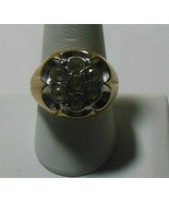 18K HGE ESPO Floral Rhinestone Ring - $32.96 CAD