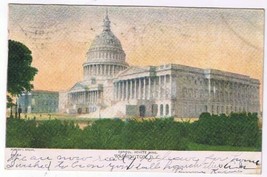District Of Columbia DC Postcard Washington Capitol Senate Wing - $2.96