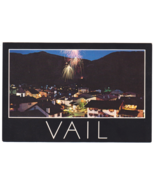 Vtg Postcard-Fourth of July Fireworks-Vail Village CO-Aerial View-6x4 Ch... - €5,82 EUR