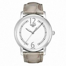 NEW Tissot T052.210.16.037.01 T-Trend Round Silver Dial Leather Ladies Watch - £187.84 GBP