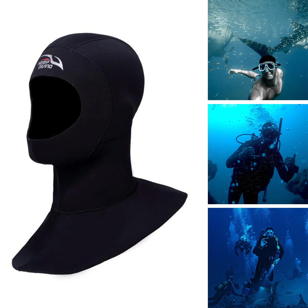 Sporting Scuba Diving Hood m Neoprene Wetsuit Hat Ak Warmer Durable Stretchable  - £23.90 GBP