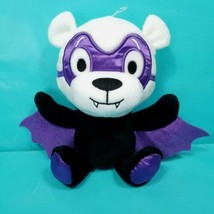 Halloween Vampire Bat Teddy Bear Plush Toy Purple Black White Boo Hallmark - £12.45 GBP