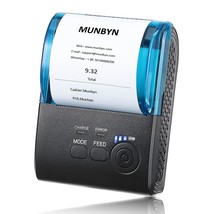 58Mm Bluetooth Receipt Printer, Mobile Wireless Receipt Printer Large Paper Ware - £81.51 GBP