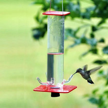Hanging Cylindrical Bird Feeder Hummingbird Bird Feeder - £17.92 GBP