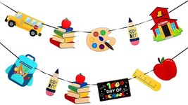 87 Pieces 100th Day of School Banner Happy 100 Days Banner Sign Hanging ... - £14.99 GBP