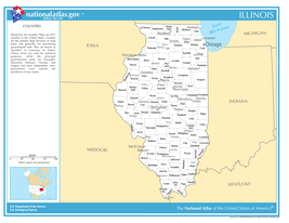 Illinois State Counties w/Cities Laminated Wall Map - £154.31 GBP