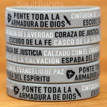 Twenty (20) Wristbands Ponte Toda La Armadura De Dios Spanish Armor Of God Bands - £15.72 GBP