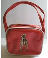 Childs Zebra Vintage Handbag Vinyl Strap Purse Bag Vintage NOS Red Retro... - £25.09 GBP