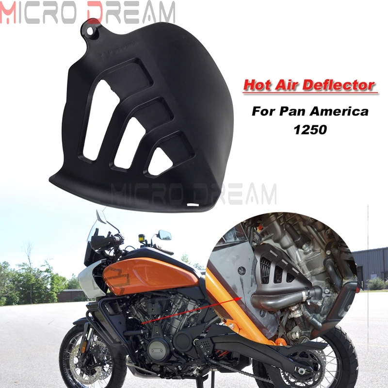 New Moto Hot Air Deflector Heat Shield Anti-Scalding Protector Cover  Harley PAN - £269.30 GBP