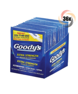 Full Box 36x Packs Goody&#39;s Extra Strength Pain Relief Powders ( 2 Stick ... - €31,91 EUR