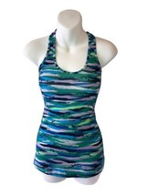 Lululemon Womens Size 2 Blue Multicolor Sculpt Tank Top - $15.74