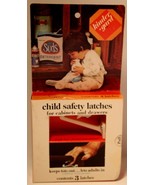 Vintage Kinder Gard Child Safety Latches For Cabinets and Drawers 1972 N... - £4.77 GBP