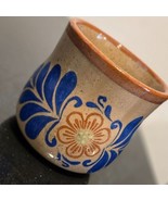 VTG El Palomar Mexico stoneware Mexican Pottery mug Blue orange Mexican ... - $38.70