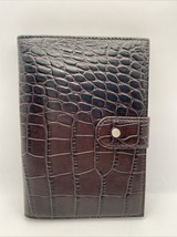 Reptile Embossed Leather Pocket Photo Album Brown - $18.99