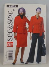 See &amp; Sew Pattern B5378 plus size womens suit 16-22 - £5.03 GBP