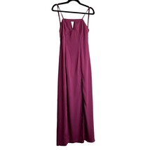Tobi Cut-Out Evening Gown Womens Size M Burgundy Double Front Leg Slit S... - £39.47 GBP