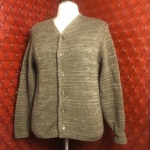 Vintage 40s 50s Penguin Wool Cardigan Sweater Seattle Knitting Mills Size Large - £30.94 GBP