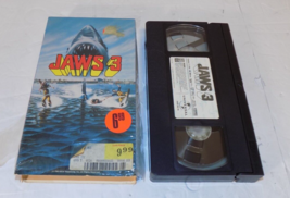 1983 Jaws 3 VHS Horror Movie 80044 MCA Dennis Quaid Bess Armstrong - $14.68